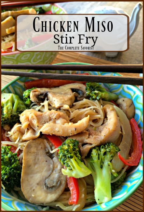 Stir Fry With Chicken, Miso Chicken, Miso Sauce, Easy Dinner Options, Lectin Free, Chicken Noodles, Quick Stir Fry, Fry Recipes, Dinner Easy