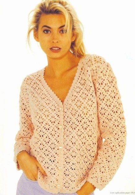 Crochet Lace Jacket, Crochet Cardigan Pattern Free, Gilet Crochet, Crochet Sweater Pattern Free, Crochet Vintage, Crochet Coat, Patterned Cardigans, Crochet Jacket, Crochet Cardigan Pattern