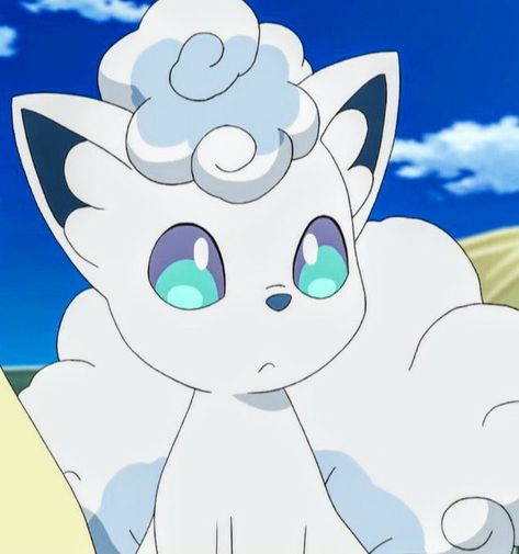 Alolan Vulpix Icon, Alolan Pokemon, Rowlett Pokemon, Golden Time Anime, Pokemon Pfps, Pokémon Icons, Alolan Vulpix, Pokemon W, Pokemon Alola