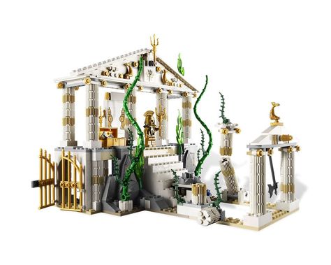 Atlantis City, Lego Atlantis, City Of Atlantis, Greek Garden, Temple Ruins, Lego Boards, 3d Pictures, Cool Lego Creations, Building Instructions