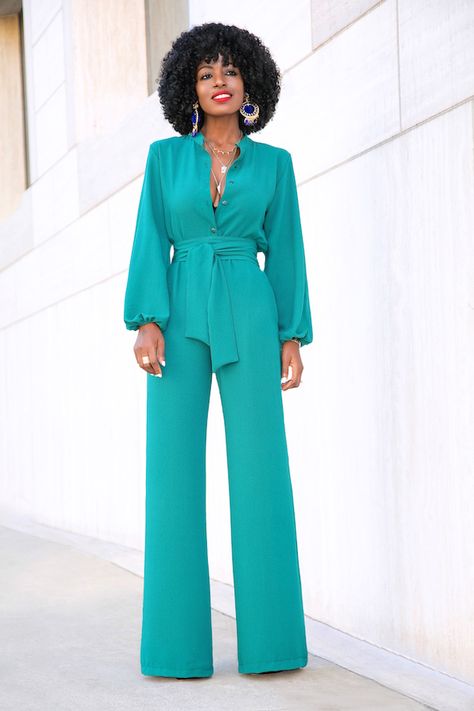 Style Pantry | Bell Sleeve Wide Leg Jumpsuit Style Pantry, Chique Outfits, Jumpsuit Elegant, Classy Dress Outfits, فستان سهرة, Jumpsuits And Romper, Jumpsuit Fashion, African Fashion Dresses, Wide Leg Jumpsuit