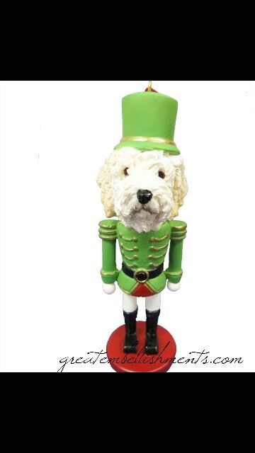 Doodle nutcracker ornament Anthropologie Christmas Tree, Nutcracker Image, Theme Christmas Tree, Christmas Tree Dog, Golden Doodles, Dog Business, Nutcracker Soldier, Nutcracker Ornaments, Goldendoodle Puppy