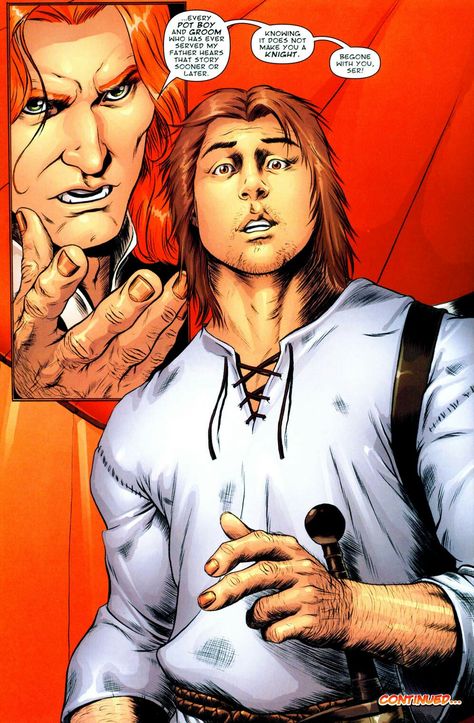 Ser Manfred Dondarrion and Dunk for the graphic novel "The Hedge Knight". Art by Mike S. Miller The Hedge Knight, Hedge Knight, House Hightower, Marathon Inspiration, Seven Kingdoms, Avengers Alliance, Dark Hedges, Future Diary, Invisible Woman