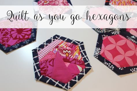 Hexagon Quilt Tutorial, Hexie Quilts Patterns, Hexagon Quilt Pattern, Jaybird Quilts, Hexie Quilt, Make A Quilt, English Paper Piecing Quilts, Barn Quilt Patterns, Quilt As You Go