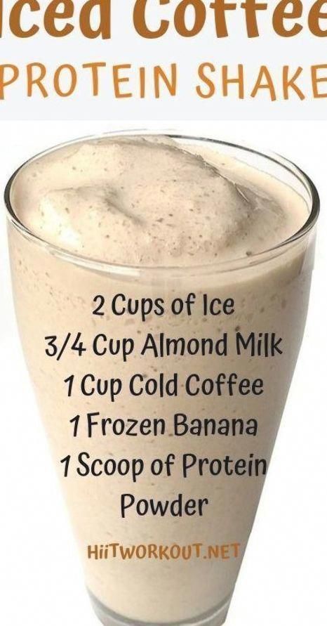 Coffee Protein Shake Recipes No Banana, Ice Coffee Protein Shake, Protein Shakes For Fat Loss, Good Protein Shakes, Protein Coffee Recipes, Healthy Coffee Recipes, Coffee Milkshake Recipe, Breakfast Shakes Healthy, Coffee Breakfast Smoothie