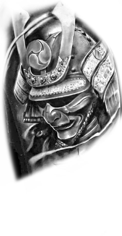 Japan Warrior, Japanese Tatto, Samurai Mask Tattoo, Samurai Warrior Tattoo, Japanese Tattoos For Men, Americana Tattoo, Buddha Tattoo Design, Optical Illusion Tattoo, Samurai Tattoo Design