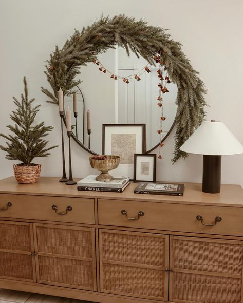 it’s beginning to look a lot like christmas 🌲 shop this post: link in my bio > like to know it 🏡 #target #targetstyle #liketoknowit #ltk #ltkhome #magnolia #studiomcgee #boho #hearthandhand #reset #organicmodern #spring #neutralfalldecor #aesthetics #aesthetic #vibes #organization #springdecor #neutraldecor #beforeandafter #homedecoration #reelsofinstagram #style #styleinspiration #home #homedesign #fyp #christmas Lamps Unique, Christmas Dining Table Decor, Entry Console, Christmas Entry, Pinecone Christmas, Entry Console Table, Buffet Table Lamps, Christmas Dining Table, Neutral Fall Decor