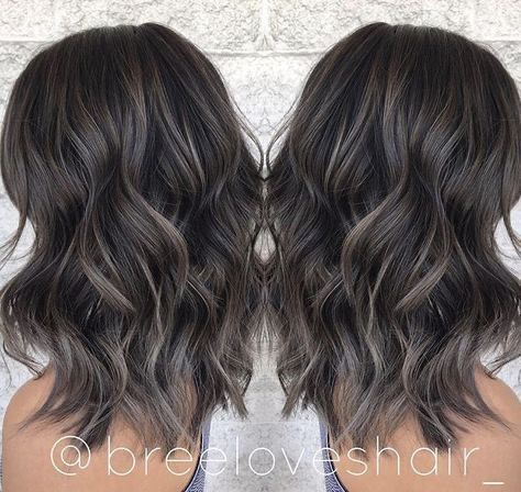 Ash Balayage, Ash Brown Balayage, Mushroom Hair, Black Hair Balayage, Ash Brown Hair, Ash Hair Color, Dark Ash, Haircut Styles, Brown Hair Balayage