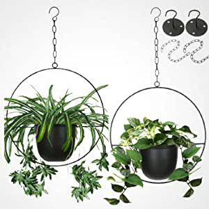 Planters For Indoor Plants, Metal Plant Hangers, Planters Indoor, Cheap Plants, Metal Hanging Planters, Mid Century Planter, Hanging Planters Indoor, Hanging Plant Holder, Hanging Plants Indoor