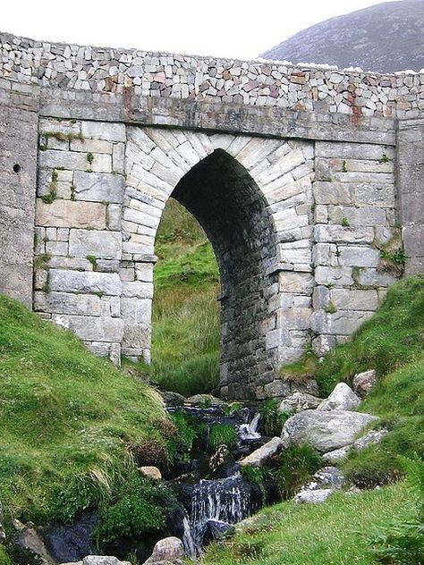 Stone Bridge, Ireland Stone Bridges, Mayo Ireland, Old Bridges, Bridge Over Troubled Water, Stone Architecture, Stone Masonry, Stone Bridge, Old Stone, Covered Bridges