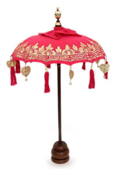 Cotton and bamboo umbrella - Beautiful Femininity | NOVICA Bamboo Umbrella, Small Umbrella, Offset Patio Umbrella, Wood Carver, Gift Suggestions, Jewellery Gifts, Bride Accessories, Deck Ideas, Hindu Wedding