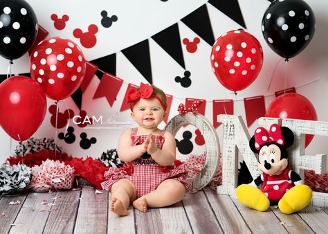 Red black Minnie mouse Black Minnie Mouse, Minnie Mouse Birthday Theme, Minnie Mouse Decorations, Minnie Mouse Party Decorations, Minnie Mouse Birthday Party Decorations, Minnie Mouse First Birthday, Minnie Mouse Birthday Decorations, Mickey Mouse 1st Birthday, Minnie Mouse 1st Birthday