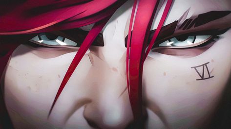 Vi Arcane Wallpaper Desktop, Arcane Reaction Pic, Vi Wallpaper, Rain Baby, Vi Arcane, Vi League Of Legends, Eye Base, League Of Legends Characters, Afraid Of The Dark