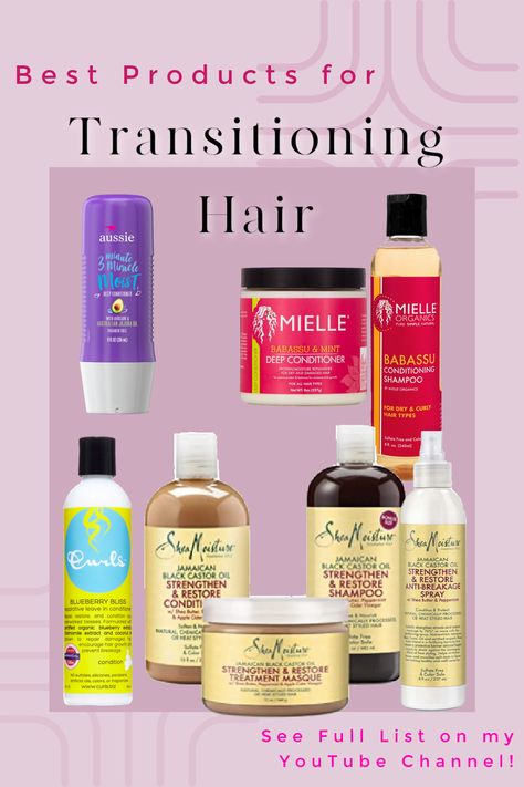 Hair Products For Curly Hair, Best Curly Hair Products, Healthy Black Hair, Transitioning Hair, The Best Hair Products, Products For Curly Hair, Jamaican Castor Oil, Natural Hair Transitioning, Dry Curly Hair