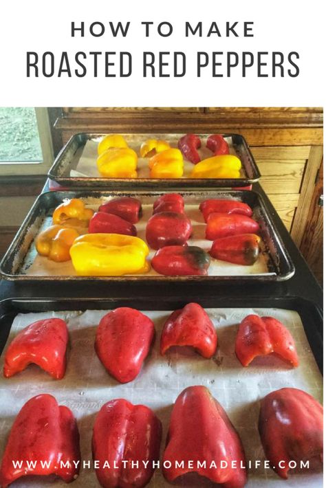 How to Make Roasted Red Peppers How To Freeze Red Peppers, Cleaning Slime Recipe, Roasted Red Peppers Recipes, Cleaning Slime, Healthy Tuna Recipes, Red Pepper Recipes, Pepper Recipe, Vegan Gluten Free Recipes, Roasted Red Pepper