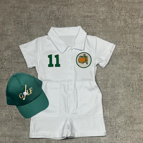 📣Click the link in bio to purchase, you can order from my etsy store with secure payment method Personalized Golf Long-Short Caddy outfit for kids*Toddler Golf White-Green Suit*Baby Golf 1st Birthday Uniform #golf #golfstagram #caddieuniform #caddyoutfit #toddlergolf #golfcostume #golfbirthday #golfbirthdayparty #golfbirthdaycake #masters #golfmasters #golfclub #golfclubs #golfclubsport #birthdaycostume #cakesmash #cakesmashphotography #2birthday #1stbirthday #1stbirthdayparty #1stbirthdayp... Golf Costumes, Golf 1st Birthday, Golf Birthday Cakes, Golf Baby, Outfit For Kids, Golf Birthday Party, 1st Birthday Photoshoot, Baby Boy Photography, Golf Birthday