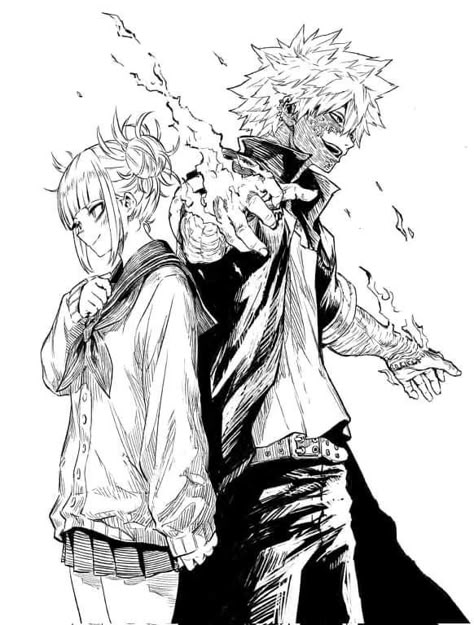 Toga Himiko And Dabi, Bnha League Of Villains, Toga My Hero Academia, Mha Shigaraki, Dabi Todoroki, Drawing Topics, Last Game Manga, League Of Villains, Poses Manga