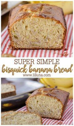 Carbquik Banana Bread, Bisquick Banana Bread, Holiday Breads, Bisquick Recipe, Carbquik Recipes, Loaf Breads, Banana French Toast, Lil Luna, Bisquick Recipes