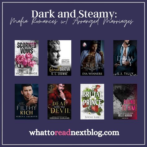 I love Mafia Romances because the morally grey characters keep me hooked, and one of my favorite tropes is Arranged/Forced Marriage. In this post, I’m sharing 13 Mafia Romances with Arranged or Forced Marriages that are available on Kindle Unlimited, perfect to add to your TBR! For book descriptions and why you should read these books, please visit whattoreadnextblog.com. Dark Mafia Romance Books, Favorite Tropes, Forced Marriage, Morally Grey, Dark Romance Books, Arranged Marriage, Kindle Unlimited, Romance Books, Bestselling Author