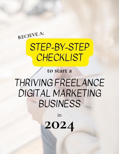 Are you a beginner wanting to start your own online business? Grab this step-by-step checklist so you can start a thriving freelance digital marketing business in 2024!

Digital Marketing | Affiliate Marketing | Online Business | For Beginners | Passive Income Free Digital Marketing Courses, How To Start Digital Marketing, Business For Beginners, How To Start Digital Marketing Business, Marketing Online Business, Marketing Affiliate, Get Rich Quick, Traditional Marketing Vs. Digital Marketing, Digital Marketing Business