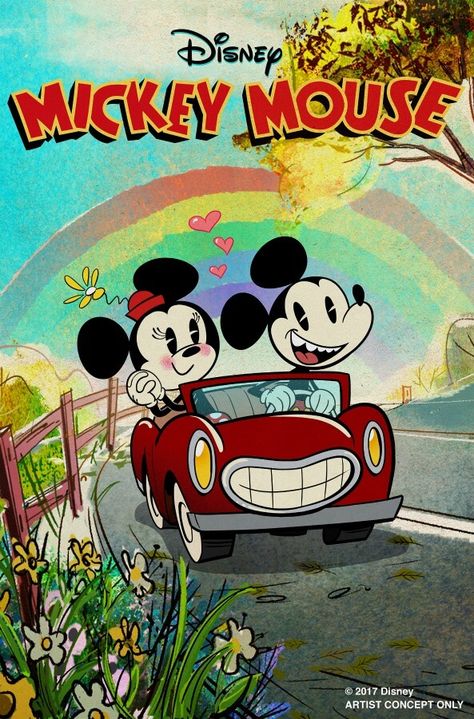 Disney News Mickey and Minnie Runaway Railway Runaway Railway, Miki Fare, Android Jones, Mickey Mouse Shorts, Princess Merida, Mickey Mouse Art, Disney Artists, Images Disney, Disney Vintage