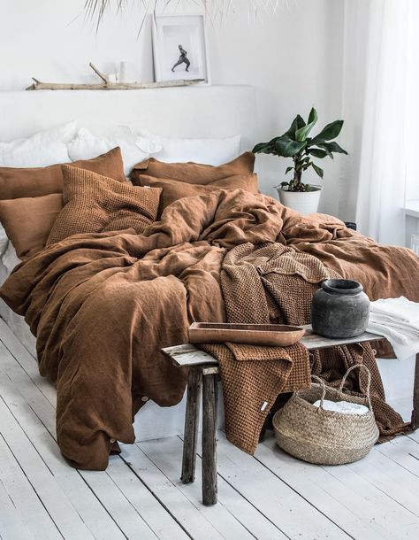 PRICES MAY VARY. Metarial:- 100% Linen Color:- Tobacco Brown Once You Bought Item From Our Store You Will 100%Satisfied. And You Will Get As We Describe It's fully breathable, anti-allergic, ultra-durable and 100% natural. Handcrafted with care in Lithuania from premium local linen. The set includes one duvet cover and two pillowcases in Standard, Queen or King size. This set you can use as:- Duvet Cover, Comforter Cover, Quilt Cover, Donna Cover, Dorm Décor Bedcover, Bedspread, Bedding This bed Brown Bed, Bed Linen Sets, Linen Duvet Covers, Linen Duvet, Linen Pillow Cases, Bed Duvet Covers, California King, My New Room, King Queen