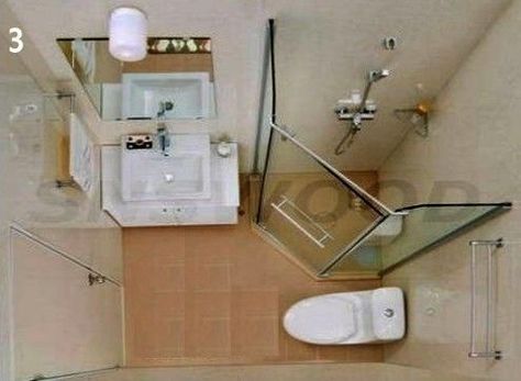 Tiny 3 Piece Bathroom, 5x6 Bathroom Layout, Small Bathroom Floor Plans, Small Bathroom Plans, Bathroom Layout Plans, Mini Bad, Small Bathroom With Shower, Small Bathroom Layout, Small Bathroom Interior