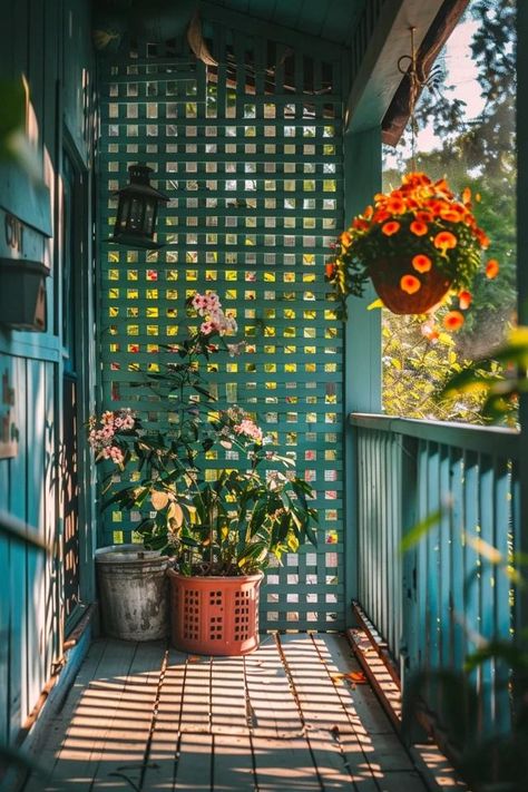 Creative Porch Lattice Ideas to Elevate Your Home Lattice Projects Ideas, Lattice On Porch For Privacy, Creative Front Porch Ideas, Lattice On Porch, Lattice Enclosed Porch, Private Front Porch, Porch Lattice Ideas, Lattice Decor Ideas, Lattice Alternative