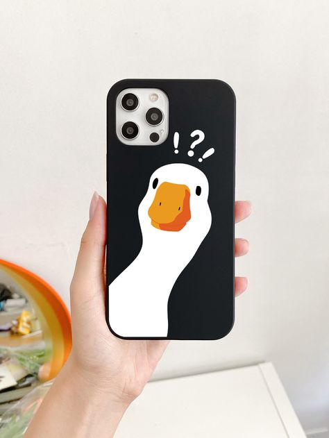 Multicolor    TPU Cartoon Phone Cases Embellished   Phone/Pad Accessories How To Paint A Phone Case, Cute Animal Phone Cases, Phone Cover Art Design, Aesthetic Phone Covers Diy Paint, Aesthetic Phone Back Cover, Drawings For Phone Cases, Acrylic Painting On Phone Case, Phone Cases Drawing Ideas, Cover Phone Design