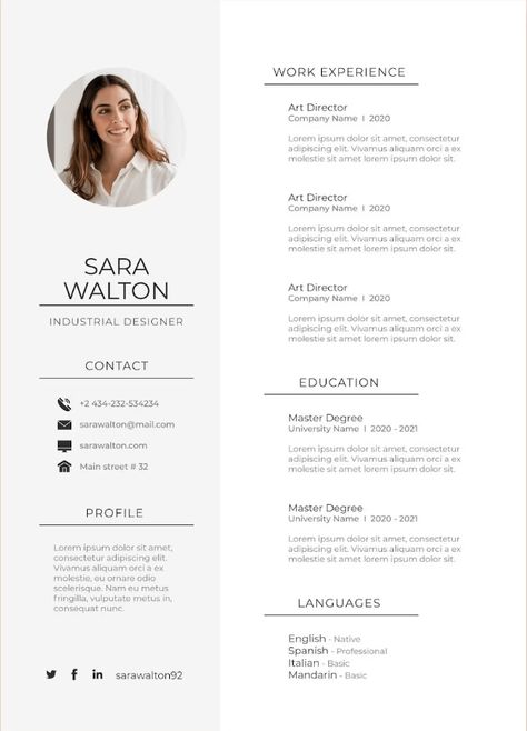 Plantillas de Curriculum Vitae para rellenar e imprimir | 2023 Curriculum Vitae Design, Mi Logo, Curriculum Design, Cv Design, Curriculum Vitae, Resume Design, Planner Bullet Journal, Work Experience, Needle Felted