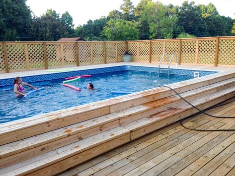 Above Ground Pools Gallery - Custom Above Ground Pools by AquaStar Semi Above Ground Pool, Rectangle Above Ground Pool, Raised Pools, Shipping Container Pool, Rectangle Pool, Pool Storage, Container Pool, Best Above Ground Pool, Swimming Pool Decks