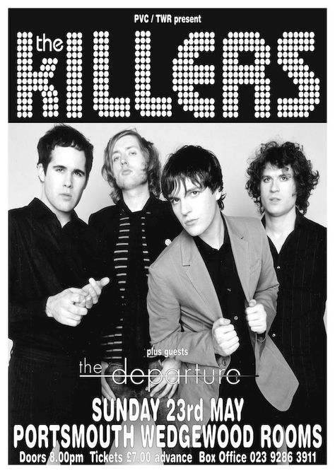 The Killers Poster, Killers Poster, The Killers Band, Punk Poster, Brandon Flowers, Band Poster, The Killers, Disco Party, Band Posters