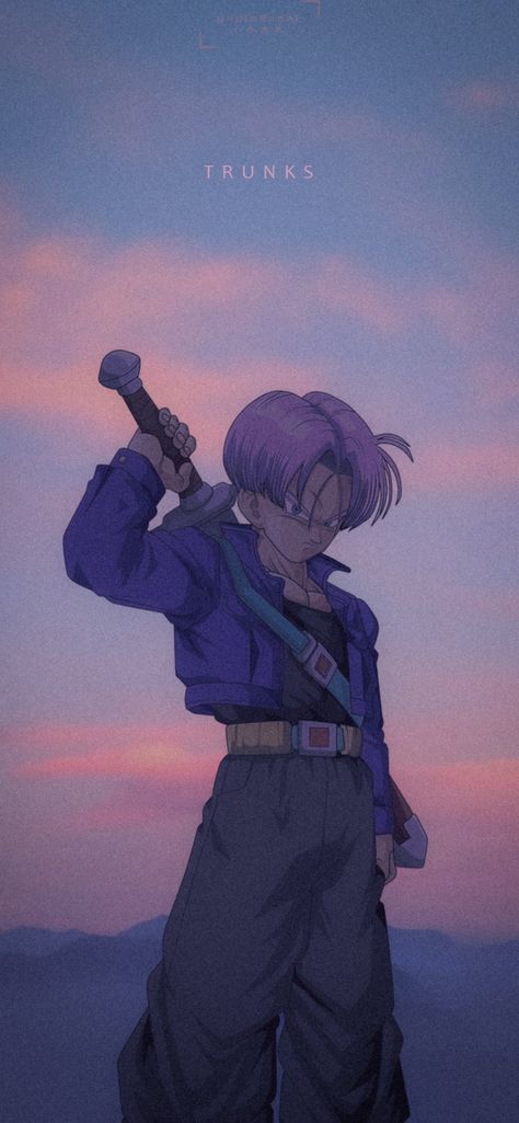 Trunks Aesthetic Wallpaper, Dbz Trunks Wallpaper, Trunks Iphone Wallpaper, Aesthetic Dragon Ball Wallpaper, Dbz Aesthetic Wallpaper, Dragon Ball Aesthetic Wallpaper, Dragon Ball Wallpapers Aesthetic, 90s Anime Aesthetic Wallpaper, Trunks Wallpaper