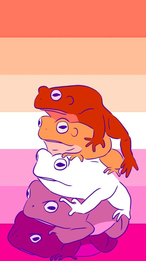 Lesbian flag frogs Matching Lesbian Wallpaper, Lesbian Iphone Wallpaper, Lesbian Wallpapers For Iphone Discreet, Cool Lesbian Wallpaper, Lesbian Flag Wallpaper, Lesbian Color Wallpaper, Cute Lesbian Wallpapers For Iphone, Lesbian Phone Backgrounds, Lesbian Backgrounds