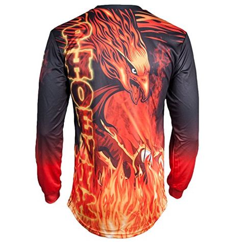 Phoenix Jersey Design, Motorcycle Jersey, Road Motorcycle, Sports Tshirt Designs, Cool Shirt Designs, Phoenix Design, Off Road Motorcycle, Uniform Design, Sports Gear