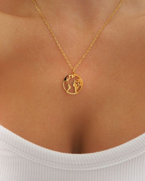 24K Gold Plated  Stainless Steel Chain with Gold World/Earth/Globe Pendant Length of Necklace: approx. 18 inches World Necklace, Earth Globe, Globe Pendant, Christmas 2024, Jewelry Inspo, Steel Chain, Stainless Steel Chain, Necklace Gold, Earring Necklace