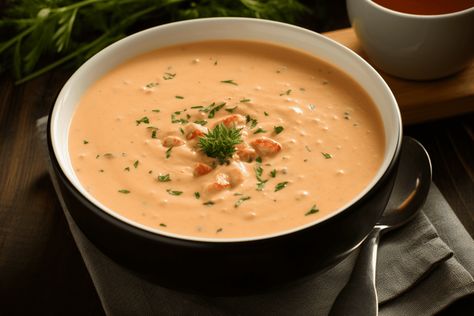 Indulge in our Keto Lobster Bisque, a decadent, gluten-free delight. This rich, aromatic soup turns any meal into a 5-star gourmet affair, all within your Keto dietary goals. Keto Lobster Bisque, Keto Lobster, Boil Lobster Tail, Lazy Keto, New Years Eve Dinner, Healthy Soups, Lobster Meat, Lobster Bisque, Elegant Dinner Party