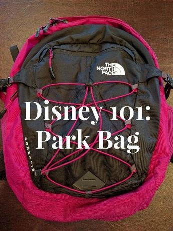 What To Pack For A Day At Disneyland, Bag For Disneyland, Disney World Packed Lunch Ideas, Disneyland Survival Kit, Snacks For Disney World Packing, One Day Disney World Trip, Disneyland Day Bag, Tell Kids About Disney Trip, Disney World Style