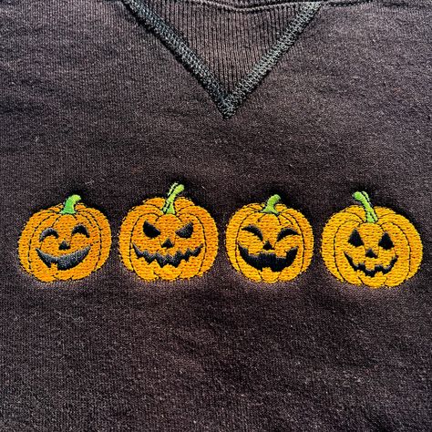 Light up your fall wardrobe with our Jack-o’-Lanterns Crewneck Sweatshirt! This comfy embroidered crewneck captures the spirit of Halloween! This sweatshirt is perfect whether you are carving pumpkins, enjoying a bonfire or just embracing spooky season!⁣ ⁣ Comment PUMPKIN to get the link for this cute Halloween sweatshirt!⁣ ⁣ #halloweensweatshirt #fallsweatshirt #jackolanterns #pumpkinsweatshirt #fallinwisconsin #embroideredapparel #embroideredsweatshirt #embroideredclothing #mounthoreb #vero... Pumpkin Sweatshirts, Embroidered Crewneck, Embroidered Clothes, Fall Sweatshirt, Halloween Sweatshirt, Fall Wardrobe, Spirit Halloween, Jack O Lantern, Cute Halloween