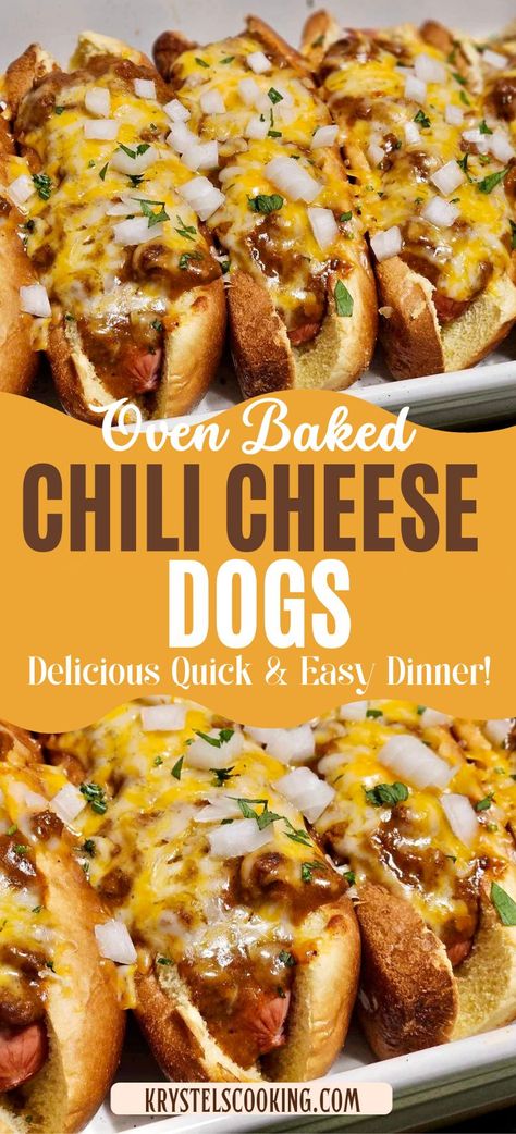 Looking for an easy-peasy dinner that will win over your family? My Chili Cheese Dog Bake is the answer! Quick, cheap, and oh-so-delicious, this meal is a hit in every household! Dinners For A Family Of 6, Healthy Chili Dogs, Chili Cheese Coneys, Meals For 4 On A Budget, Family Dinner Recipes Cheap, Chili Cheese Dog Puffs, Easy Meals For Dinner Cheap, Crockpot Chili Cheese Dogs, Cheap Good Dinners