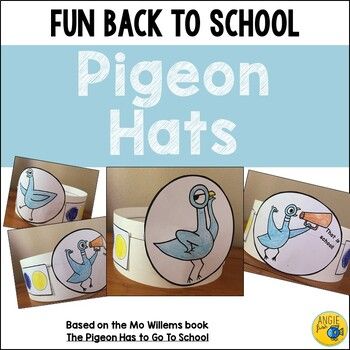 Mo Willems Pigeon, Mo Williams, Piggie And Elephant, Back To School Crafts For Kids, Pigeon Books, School Stories, Class Bulletin Boards, Making Hats, Teacher Board