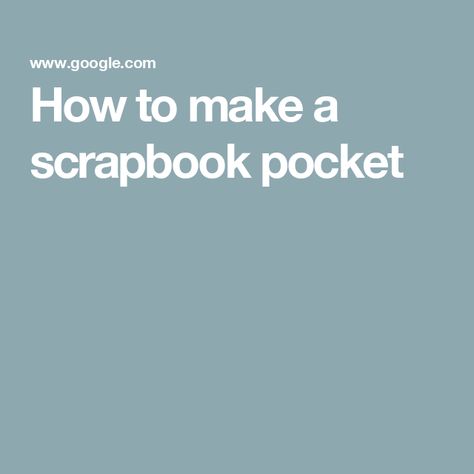 How to make a scrapbook pocket Pocket Page Scrapbooking Ideas, Ideas For Scrapbook, Pocket Ideas, Make A Scrapbook, Pocket Page Scrapbooking, Page Scrapbooking, Scrapbook Decoration, Make 10, For Scrapbook