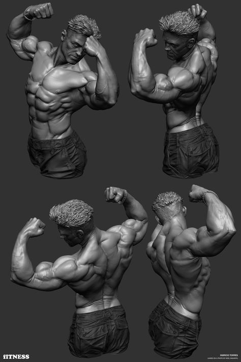 ArtStation - Fitness, Fabricio Torres 3d Karakter, Man Anatomy, Andermatt, Anatomy Sculpture, Human Anatomy Drawing, Human Figure Drawing, Human Anatomy Art, 남자 몸, Anatomy Sketches