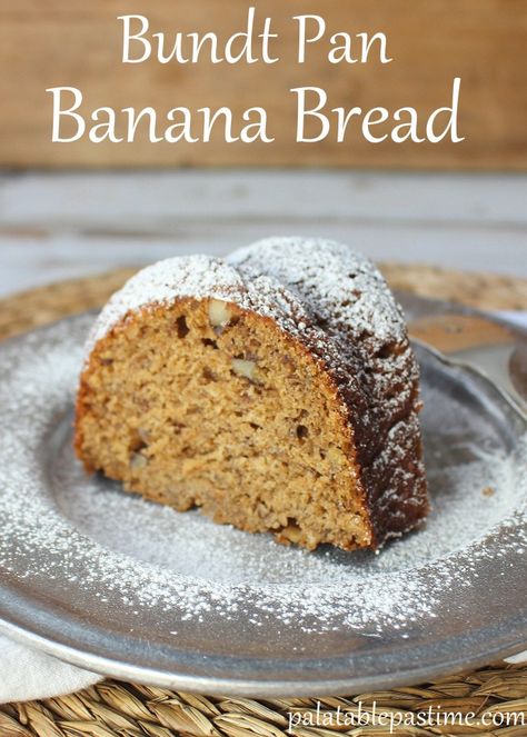 Holiday Cake Recipes, Bundt Pan Recipes, Banana Bundt, Banana Nut Bread Recipe, Peanut Butter Cake, Banana Nut Bread, Nut Bread, Maple Walnut, Bundt Cakes Recipes