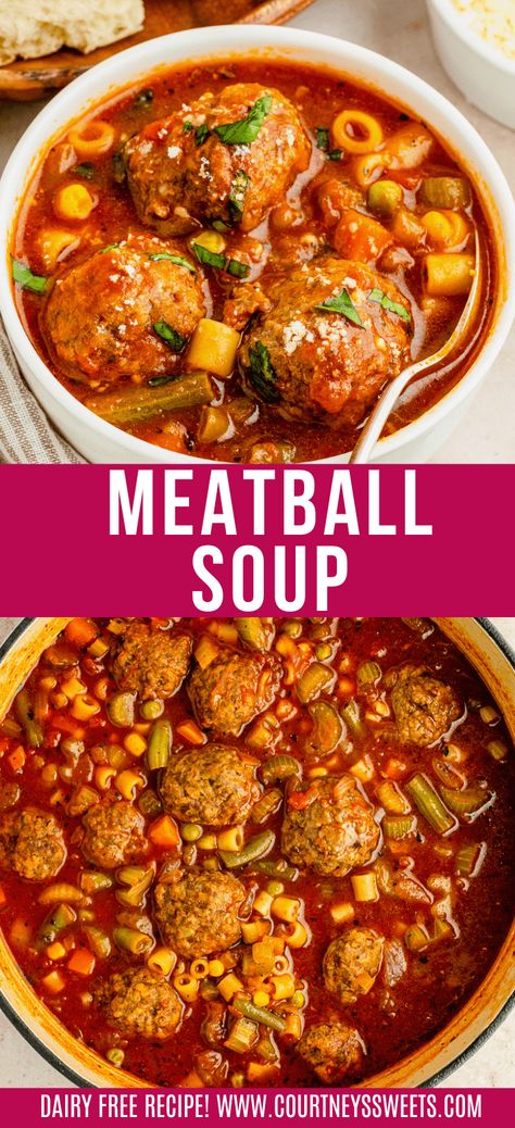 Beef Meatball Soup Recipes, Meat Ball Soup Recipe, Leftover Meatball Recipes, Meatball Stew Recipe, Pasta And Veggies, Leftover Meatballs, Meatball Stew, Ground Beef Meatballs, Bariatric Meals