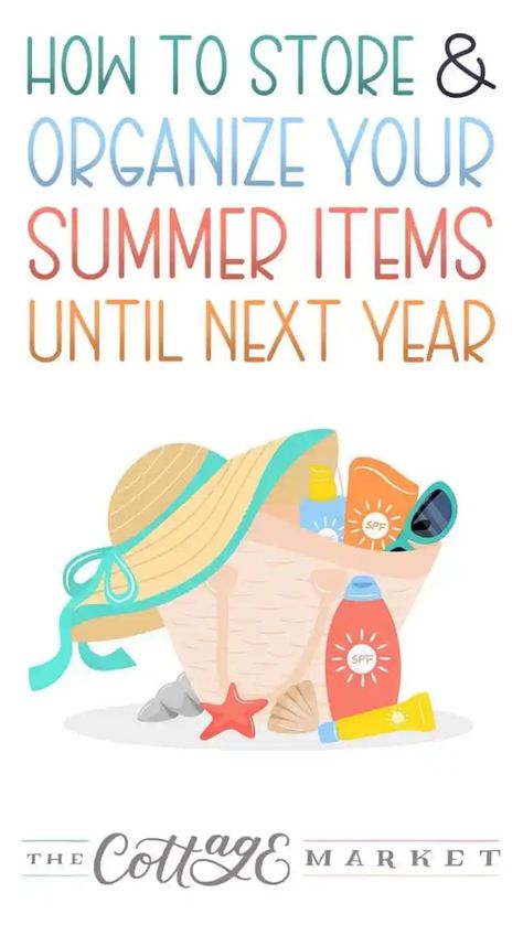 Learn effective ways to store summer items for the next season. As the cooler months approach, it’s time to bid farewell to the sunny days of summer and start preparing for fall and winter. One essential task that should be at the top of your to-do list is organizing and storing your items until next year. Whether it’s outdoor furniture, decor or beach toys, proper storage ensures your cherished possessions remain in tip-top condition, ready to bring joy when summer returns. Beach Towel Storage, Inflatable Pool Toys, Beach Supplies, Tips For Organizing, Used Cabinets, Summer Items, Cottage Market, Vacation Accessories, Outdoor Furniture Decor