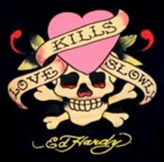 #edhardy Ed Hardy Tattoos, Ed Hardy Designs, Love Kills Slowly, Don Ed Hardy, Awareness Tattoo, Love Kills, Animal Print Background, Skull Pictures, Anti Valentines Day