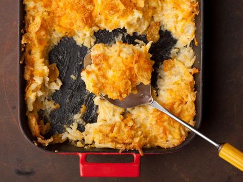 Get Funeral Potatoes (Utah Potato Casserole) Recipe from Cooking Channel Sympathy Meals, Thanksgiving Side Dish Recipes, Cooking Channel Recipes, Utah Food, Best Thanksgiving Side Dishes, Thanksgiving Side Dish, Panko Crumbs, Regional Food, Root Veggies