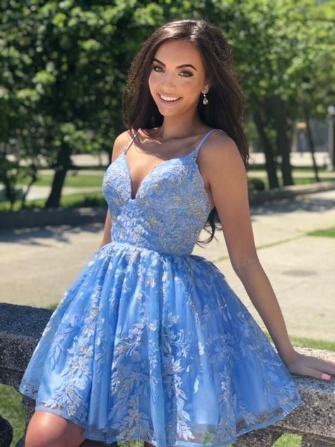 4d6e4749289c4ec58c0063a90deb3964desc34795039ri Dresses Blue Short, Light Blue Homecoming Dresses, Light Blue Homecoming Dress, Short Strapless Prom Dresses, Blue Lace Prom Dress, Blue Short Dress, Mini Prom Dresses, Cute Homecoming Dresses, Hoco Dresses Short