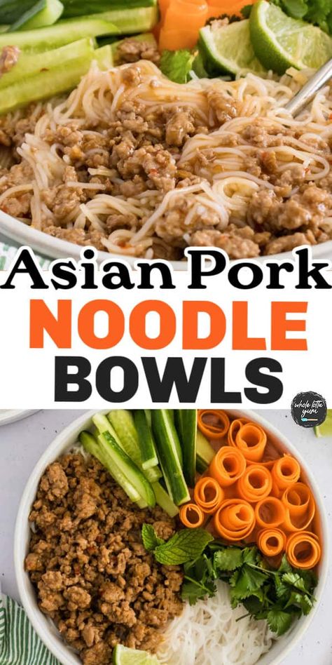 Our ground pork bowl is a delicious blend of sweet and savory flavors. Packed full of garlic, ginger, and a tasty chili garlic sauce. A perfect hearty lunch when you're craving those Asian flavors. Serve on a bed of noodles or jasmine rice, whichever you choose it will be a Whole Lotta Yum!